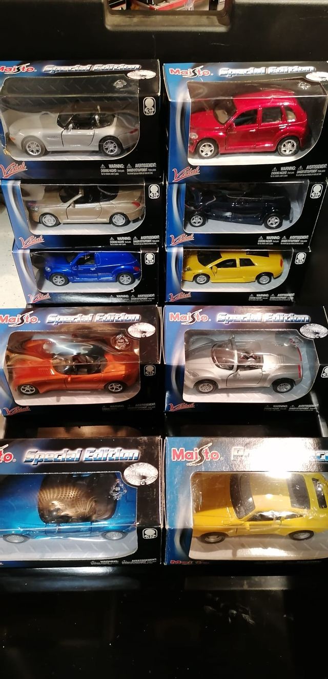 maquetas 10 coches escala 1:43 maisto abren puerta