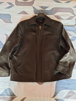 "OFERTA"Cazadora piel Hombre color negro