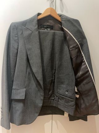 Traje mujer pantalón Gris Marengo