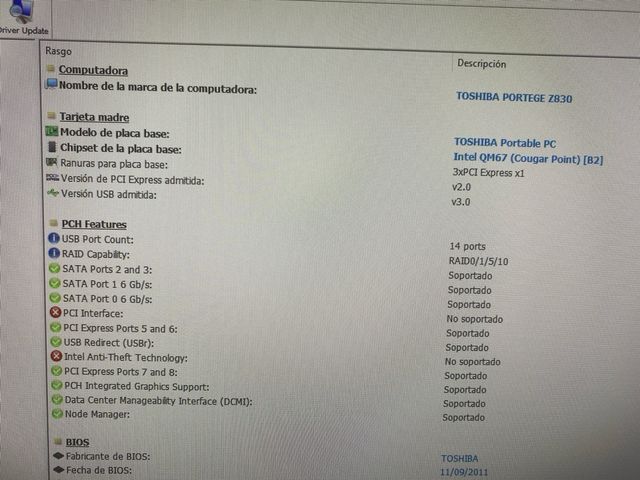 Portatil Toshiba Portege Z830 