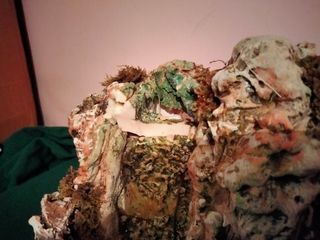 Fuente cascada eléctrica de resina para Belén