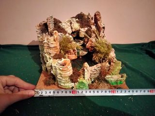 Fuente cascada eléctrica de resina para Belén