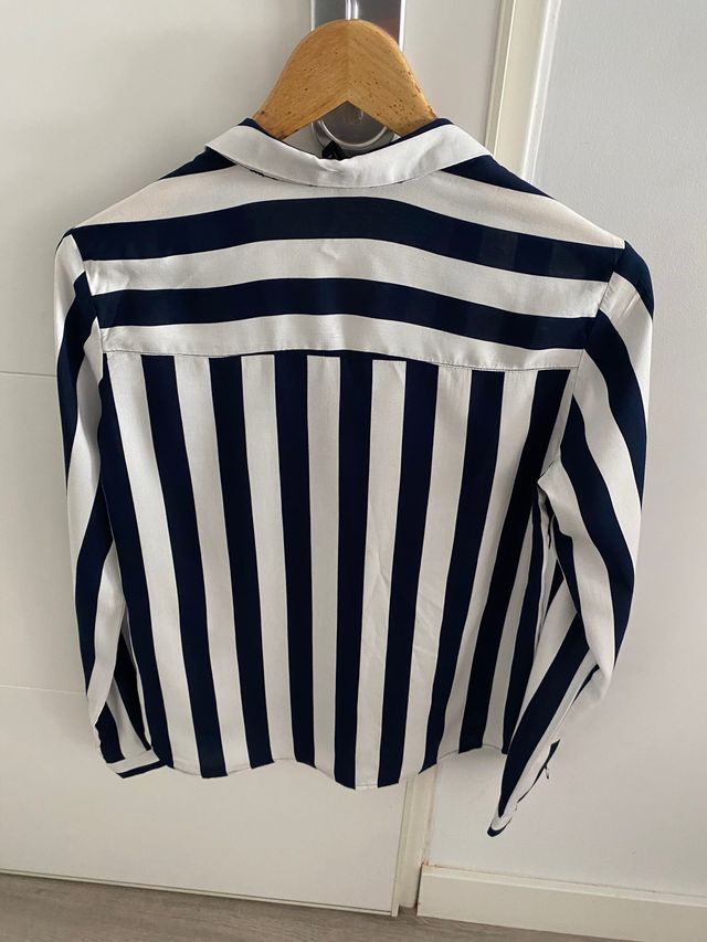 camisa / blusa de rayas azules