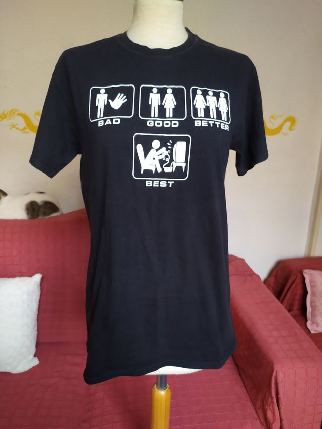 Camiseta negra talla M