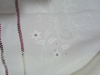 Sábanas de novia lino y bolillos