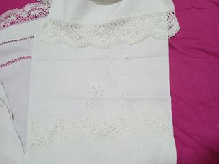 Sábanas de novia lino y bolillos