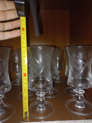 Set 12 bicchieri calici in vetro