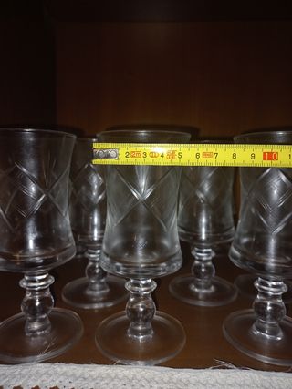 Set 12 bicchieri calici in vetro