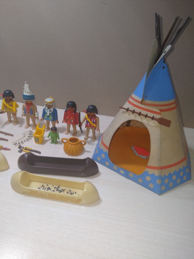 Playmobil poblado indio