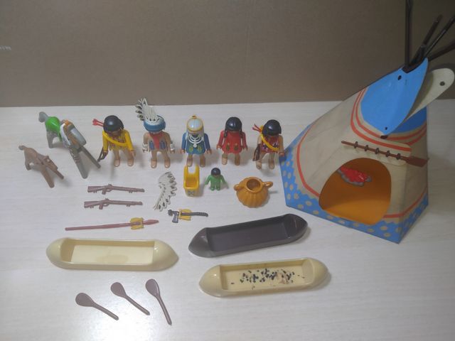 Playmobil poblado indio