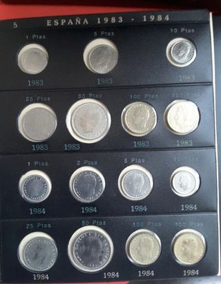 COLECCION 119 MONEDAS J.CARLOS 1975 a 93