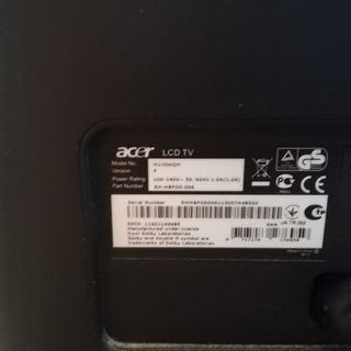 Monitor LCD TV Acer M220 sin mando a distancia