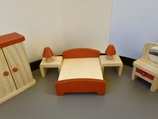 Muebles habitación casa de muñecas