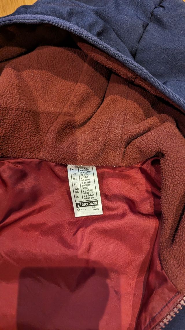 Chaqueta Invierno niño 2-3 años