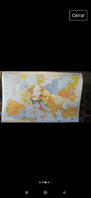 Mapa escolar vintage