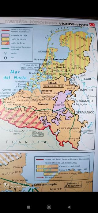 Mapa escolar vintage