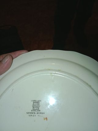 plato año1930 porcelana  Inglaterra antigüedad