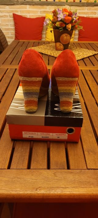 Zapato mujer cuña esparto