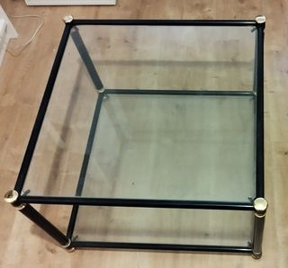 Mesa de centro de cristal