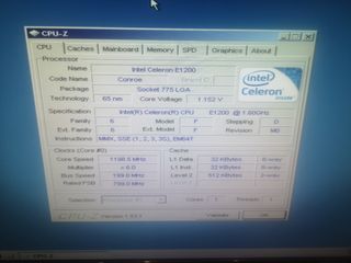 Intel Celeron DualCore E1200 (CPU s.775)