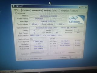 Intel Celeron DualCore E3200 (CPU s.775)