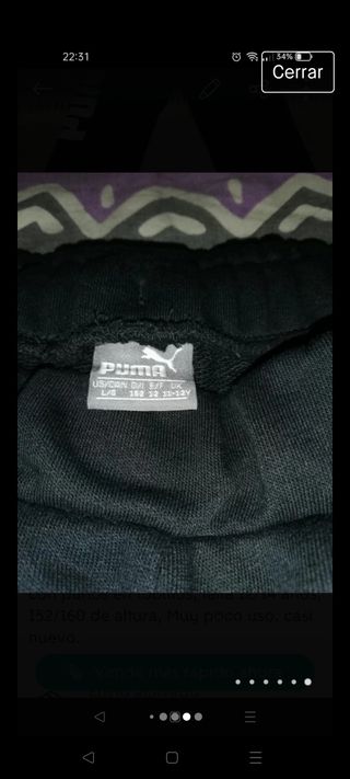 Pantalón chándal puma