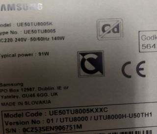 Cinta Flex LVDS Samsung bn96-39821f