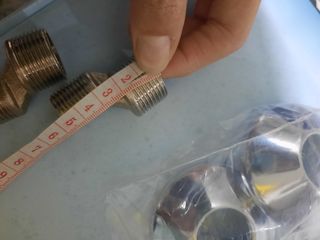 2 eccentrici - raccordo a S 1/2 x 3/4 in ottone