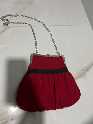 bolso pin up vintage rojo lazo negro la bocoque