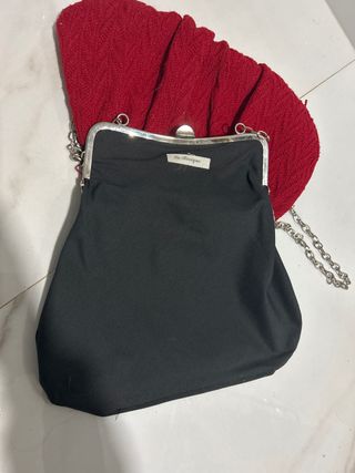 bolso pin up vintage rojo lazo negro la bocoque