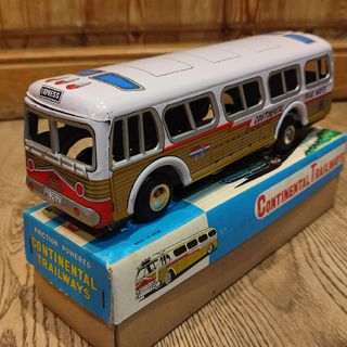 ANTIGUO AUTOBUS DE JUGUETE DE HOJALATA