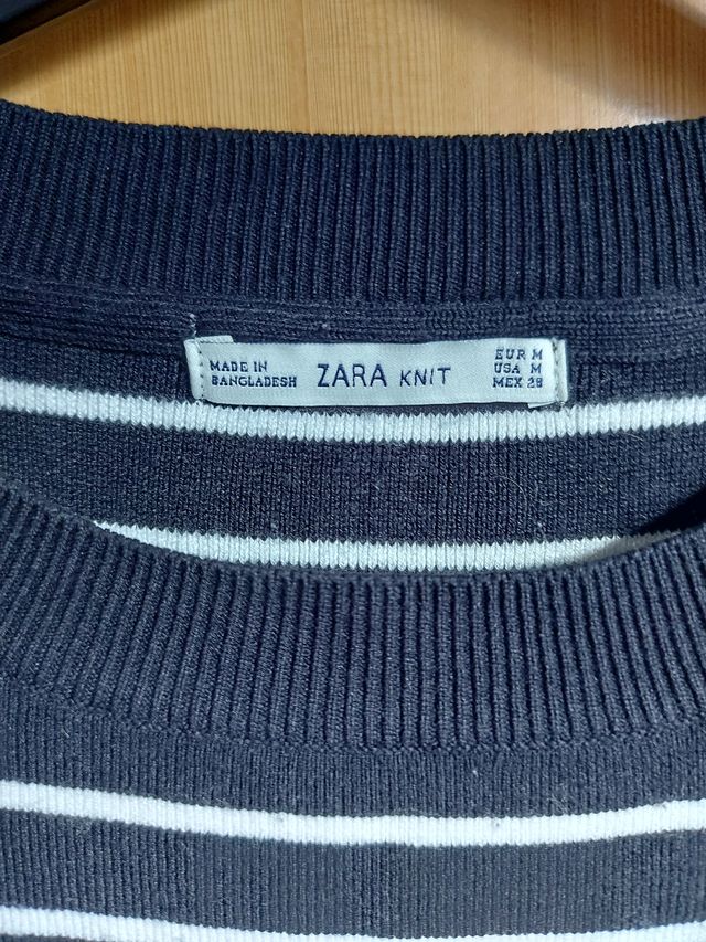 Jersey de punto con rayas de Zara