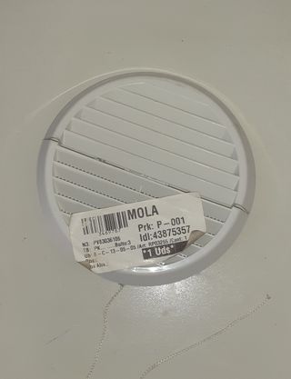 Rejilla de PVC dentro fuera diám.170