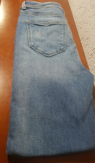 Calças de ganga elasticas tamanho L