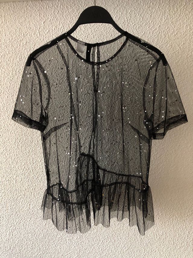 Blusa Transparente Estrellitas