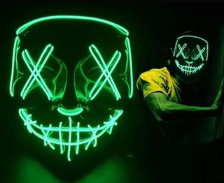 Máscara de Halloween con luces disfraz