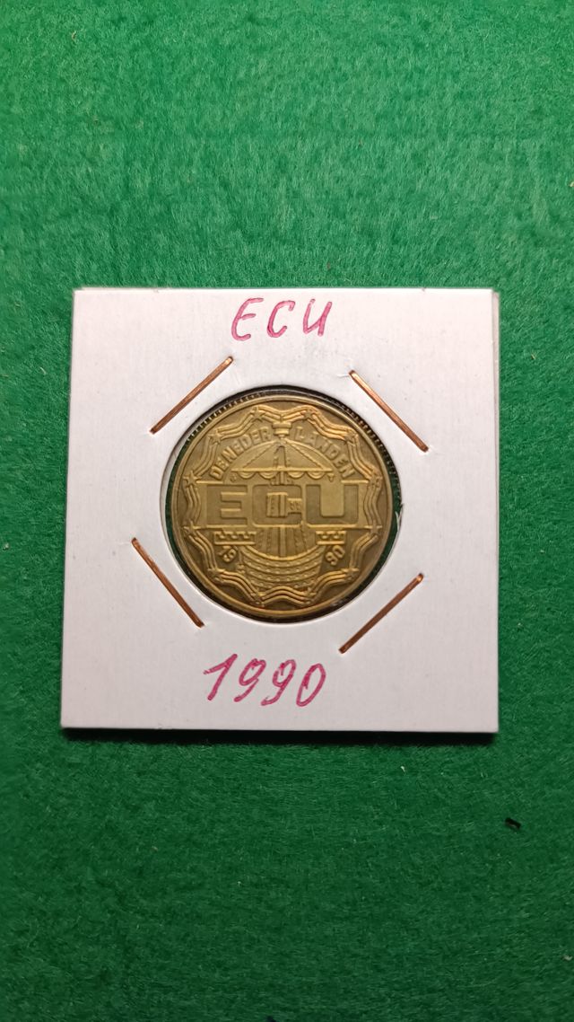 PAESI BASSI 1990 ARGENTO ECU n° 3