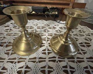CANDELABROS/PORTAVELAS DE BRONCE
