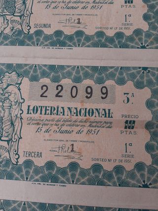 Loteria nacional antigua