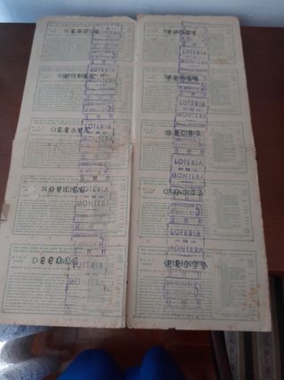 Loteria nacional antigua