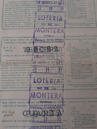 Loteria nacional antigua