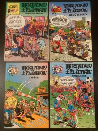 Lote 4 tebeos Mortadelo y Filemón