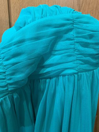 Vestido corto azul invitada boda graduación fiesta