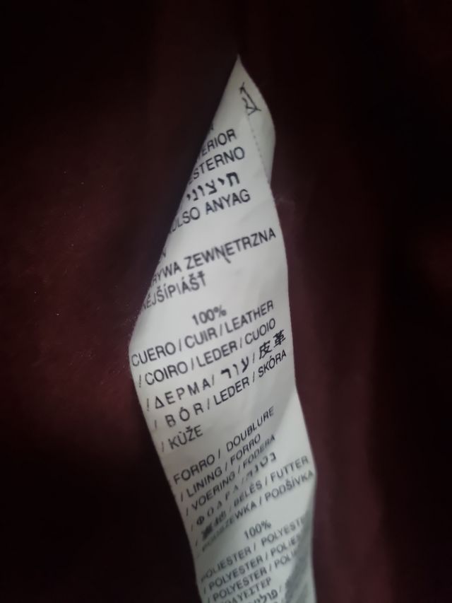 Chaqueta cuero mujer 40