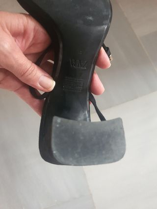 Sandalia Zara n.41 negras sin estrenar