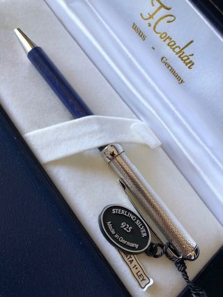 Pluma y bolígrafo de plata 925 Corachan