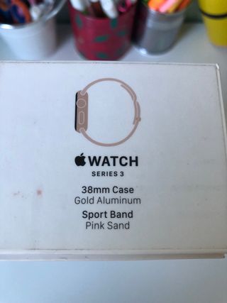 Caja Apple Watch serie 3 38 mm
