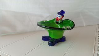 Payaso cenicero cristal de Murano