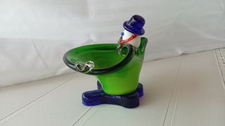 Payaso cenicero cristal de Murano