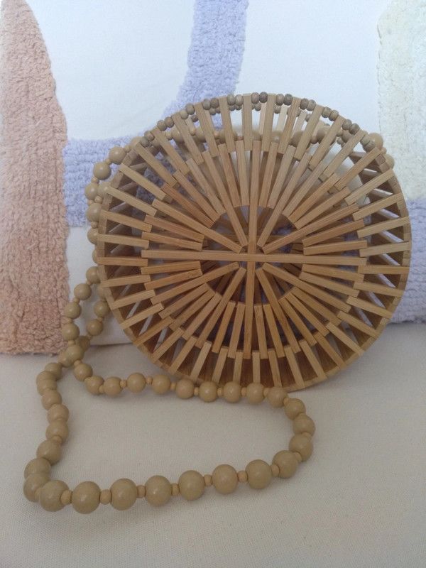 Bolso boho madera